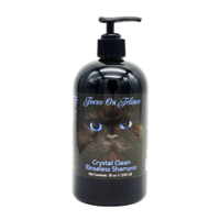 Focus On Felines Crystal Clean Rinseless Shampoo For Cats 18oz (532ml)
