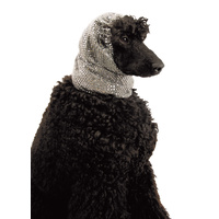 Show Tech Snood Luxe Fancy Ear Covers For Dogs [Silver]