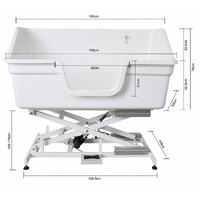 Aeolus Fiberglass Electric Lifting Bath Tub Jumbo BTF180E
