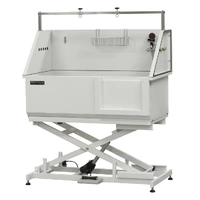 Aeolus All-In-One Electric Lifting Bath Tub (Sliding Door) with S/S Base - White