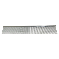 KissGrooming Ultra Premium Brass Comb in Chrome 19cm