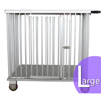 Aeolus 1-Berth Show Trolley with 6" Rubber Wheels - Large [Purple]