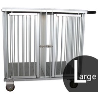 Aeolus 2-Berth Show Trolley with 4" Nylon Wheels - Large [Black]