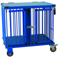 Aeolus 2-Berth Show Trolley with 4" Nylon Wheels - Large [Blue]