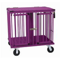 Aeolus 2-Berth Show Trolley with 6" Rubber Wheels - Large [Purple]