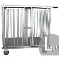 Aeolus 2-Berth Show Trolley with 4" Nylon Wheels - Large [Silver]