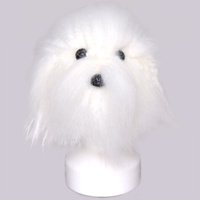 KissGrooming Head Hair for Teddy Bear and Bichon Model Dog [White]