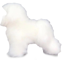 KissGrooming Bichon Frise Coat For Model Dog Mannequin [White]