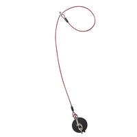 Aeolus Grooming Noose 3mm Steel Rope with Suction Cup - Red