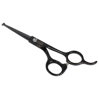 Swan Facial Scissors Round Tip 5" [Black]