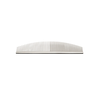 Utsumi 6.5" Half Moon Shape Comb - Silver