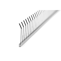 Utsumi 7.5" ECO Special #1S Brass Comb, Curved Tip - Silver