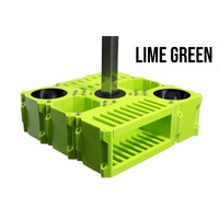 Vanity Fur Custom Cube Caddy with Pole and Tabletop - Lime Green