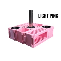 Vanity Fur Custom Cube Caddy with Pole and Tabletop - Light Pink