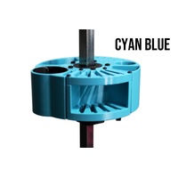 Vanity Fur Houndabout Caddy with Pole and Tabletop - Cyan