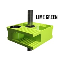 Vanity Fur Mini Cube Caddy with Pole and Tabletop - Lime Green