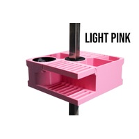 Vanity Fur Mini Cube Caddy with Pole and Tabletop - Light Pink