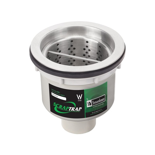 3MONKEEZ Scraptrap 125mm Sink Waste Arrestor