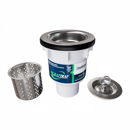 3MONKEEZ Scraptrap SSBW 90mm Sink Waste Arrestor