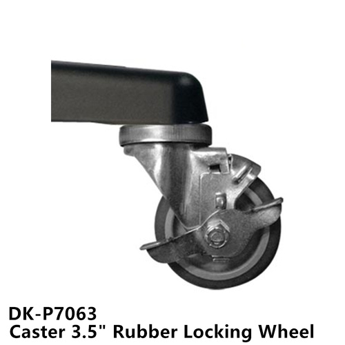 Double K 9000 II Dryer Caster 3.5” Rubber Locking Wheel