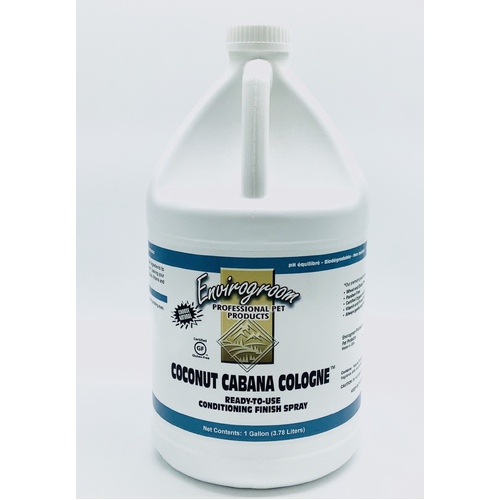 Envirogroom Coconut Cabana Cologne RTU Conditioning Finish Spray 1 Gallon
