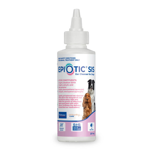 Virbac Epi-Otic SIS Ear Cleanser for Dogs 237ml