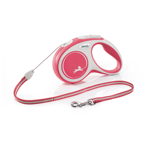 Flexi Comfort Cord For Dogs Retractable Lead Red Small 5m