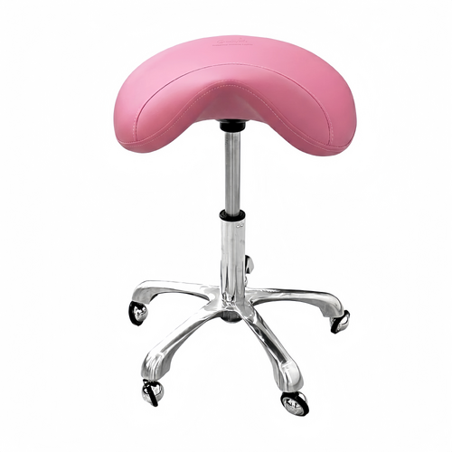 Groomtech Comfort Salon Saddle Stool - Magenta