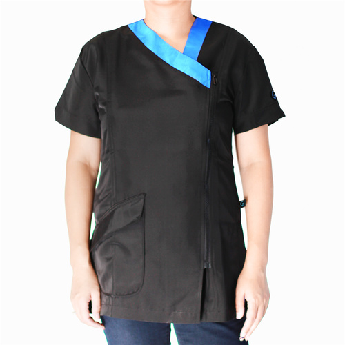 Groomtech Latina Grooming Tunic - Blue Trim [Size: Medium]