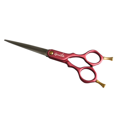 Groomtech Asian Fusion Grooming Shear Straight 6" [Red]