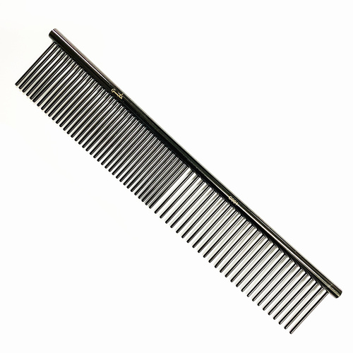 Groomtech Spring Black Teflon Grooming Comb 19cm