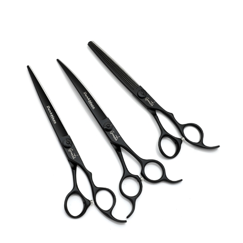 Groomtech Darkblaze Grooming Scissors Kit, Set of 3