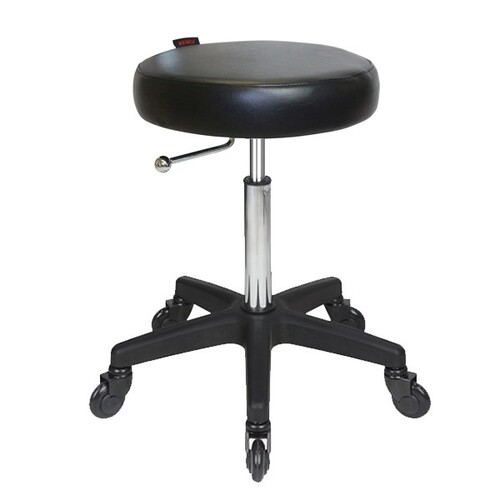 Joiken Black Turbo Gas Lift Stool Click Clean Wheels