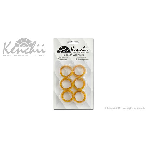 Kenchii Thick Soft Finger Insert Ring Set of 6 - Gold