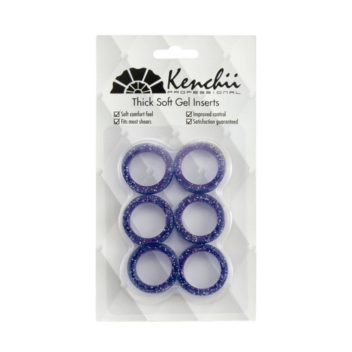 Kenchii Thick Soft Finger Insert Ring Set of 6 - Purple