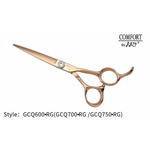 KKO Comfort Line Scissors Straight 6" [Rose Gold]