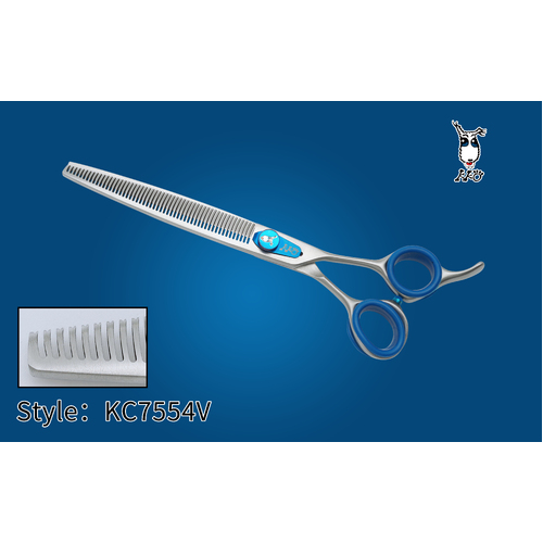 KKO Japanese Scissors Thinner with 54 V Teeth 7.5"