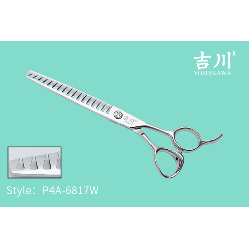 Yoshikawa Japanese 4 Star Scissors Chunker with 17 W Teeth 6.8"