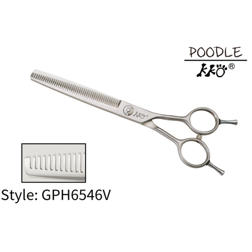 KKO Poodle Scissors Thinner with 46 V Teeth 6.5"