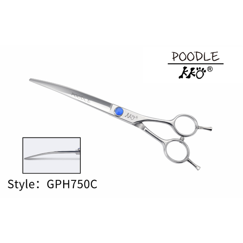 KKO Poodle Scissors Curved 7.5"