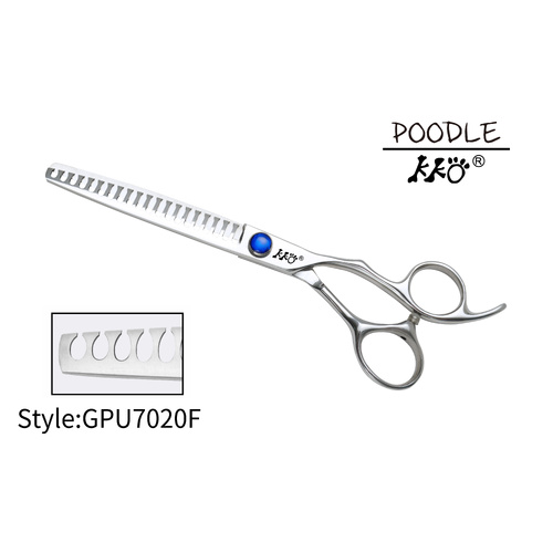 KKO Poodle Scissors Chunker with 20 Flat Teeth 7"