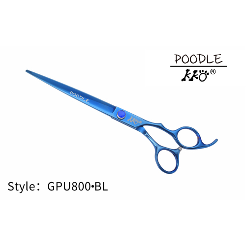 KKO Poodle Scissors Straight 8" [Blue]