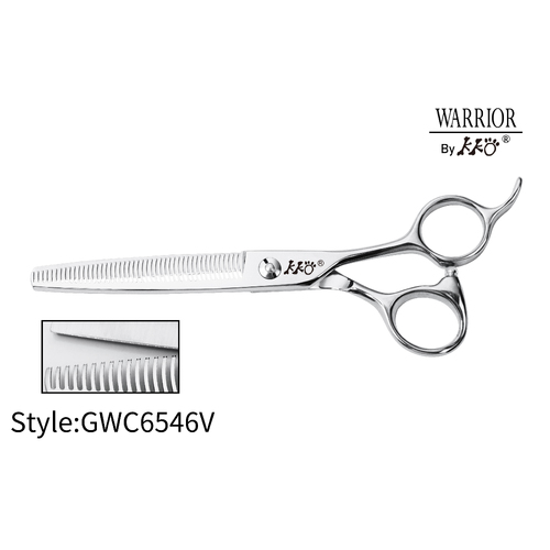 KKO Warrior Scissors Thinner with 46 V Teeth 6.5"
