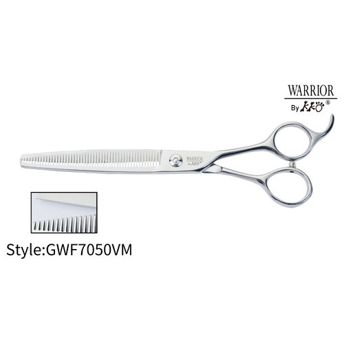 KKO Warrior Scissors Thinner with 50 V Micro Teeth 7" 