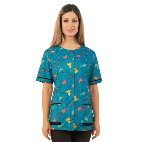 Ladybird Blue Dog Design Grooming Smock