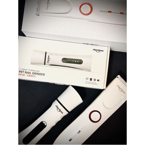 Shernbao Combo PGT310 Pet Trimmer + PNG008S Nail Grinder