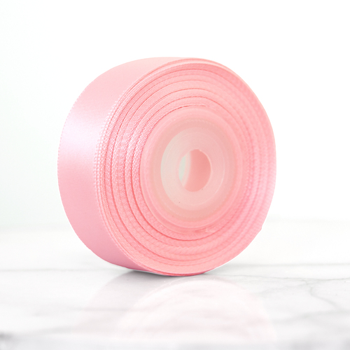 Solid Colour Satin Ribbon Double Sided 20mm Width [Colour: Baby Pink]