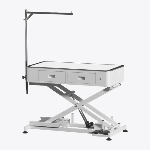 Shernbao Attractive LED Electric Lifting Table with Drawers