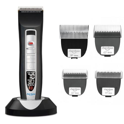 Shernbao Smart Digital 4-in-1 Adjustable Clipper PGC660+ 4 x LightEdge Blade(3F/4F/5F/7F)