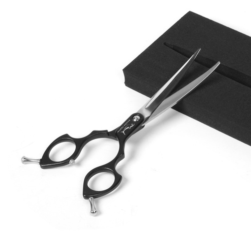 Shark Teeth Asian Fusion Shear Curved 6.5" - Black